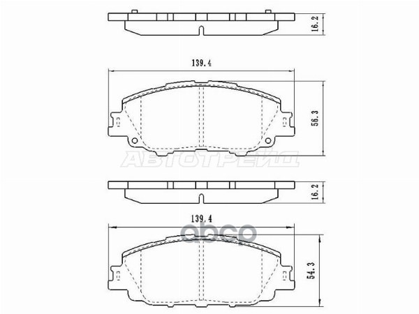 Колодки тормозные (Спереди) Toyota Corolla (E210) 18- / Prius 22- Sat арт. ST-28-0198