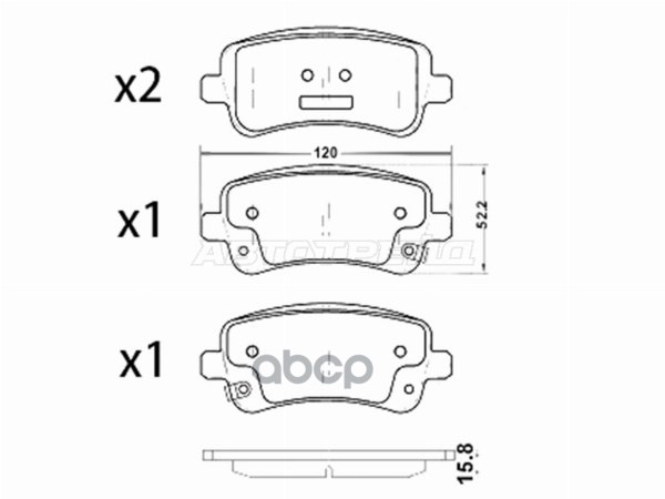 Колодки тормозные (Сзади) Chery Tiggo 5 14-20 / Tiggo 8 Pro Max 22-24 Sat арт. ST-28-0211