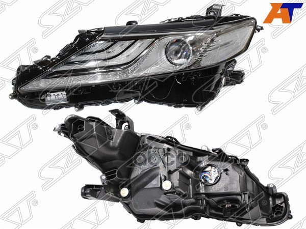 Фара Toyota Camry (XV70) 17-22 (Слева/ LED/ ДХО/ С электрокорректором/ 3 полосы) Sat арт. ST-312-11T3DL