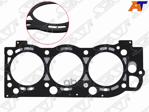 Прокладка головки блока цилиндров Toyota Hilux Pick Up 97-04 / Land Cruiser Prado 96-07 5VZFE (Метал Sat арт. ST-33-0011