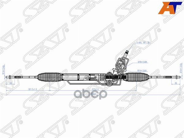 Рейка рулевая Subaru Impreza 07-12 / Legacy 03-09 Sat арт. ST-34110AG031
