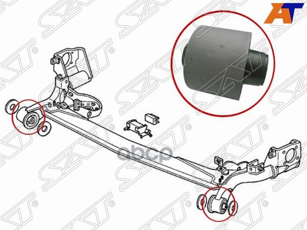 Сайлентблок балки Honda Fit 01-07 Sat арт. ST-42100-SAA-020B