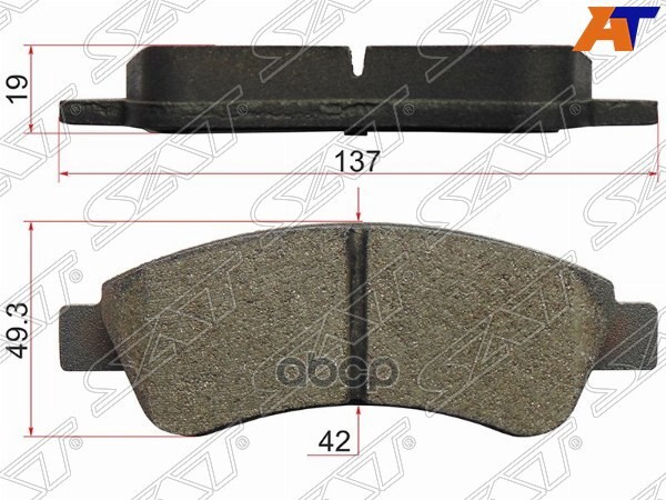 Колодки тормозные (Сзади) Peugeot Boxer 06- / Citroen Jumper 06- Sat арт. ST-425359