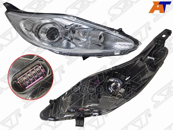 Фара Ford Fiesta 08-12 (Справа/ Галоген/ С электрокорректором) Sat арт. ST-431-1188RMLDEM