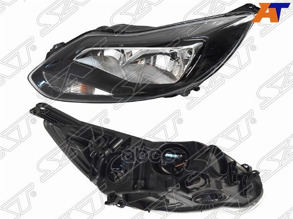 Фара Ford Focus 10-15 (Слева/ С электрокорректором/ Чёрная) Sat арт. ST-431-11A4L-MLDEM2