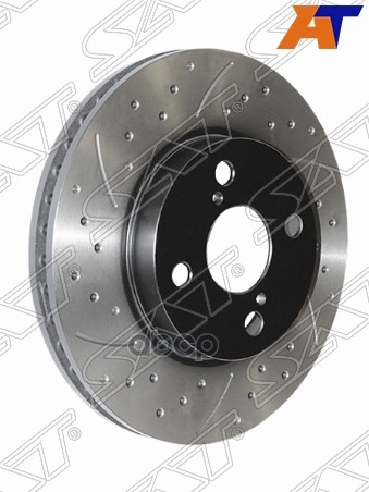 Комплект дисков тормозных передний перфорированные TOYOTA Corolla Runx/Allex/Verso/Spacio/Filder NZE Sat арт. ST-43512-12620PF