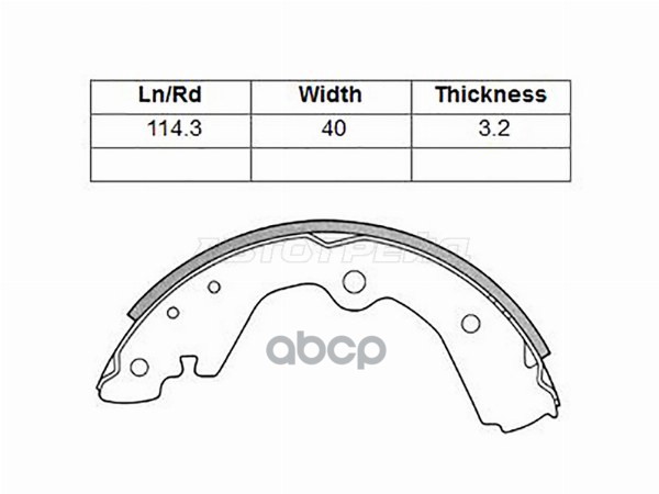 Колодки тормозные барабанные Hyundai Sonata 88-93 / Nissan AD 90-08 Sat арт. ST-44060-2U625
