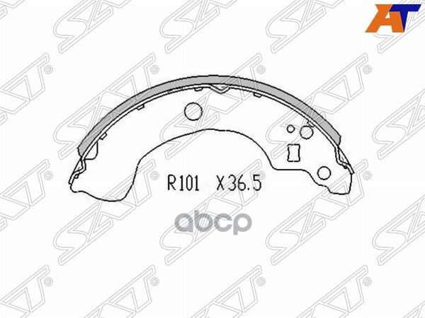 Колодки тормозные барабанные Nissan Almera 00-06 / Primera 95-02 Sat арт. ST-44060-8M126