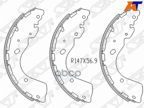 Колодки тормозные барабанные Nissan Navara 04- Sat арт. ST-44060-EB326