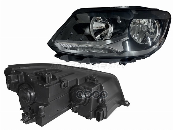 Фара Volkswagen Caddy 10-15 (Слева/ Галоген/ С электрокорректором) Sat арт. ST-441-11G1L-MLDEM2
