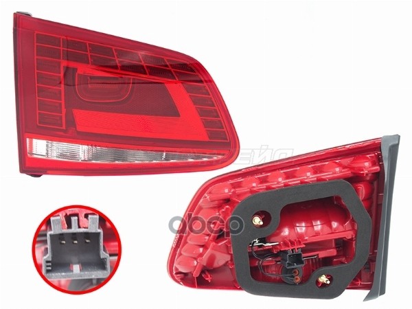 Фонарь в крышку багажника Volkswagen Touareg 14-18 (Слева/ LED) Sat арт. ST-441-1327-1L