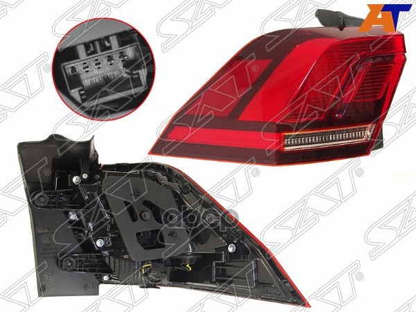 Фонарь задний Volkswagen Tiguan 16-21 (Слева/ LED) Sat арт. ST-441-19AML-WE