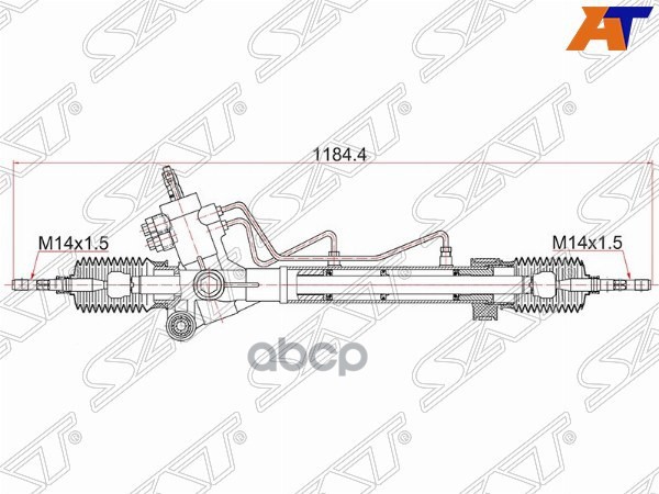 Рейка рулевая Toyota RAV4 (XA10) 94-00 Sat арт. ST-44250-42020