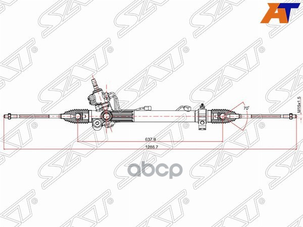 Рейка рулевая Lexus RX 97-03 Sat арт. ST-44250-48051