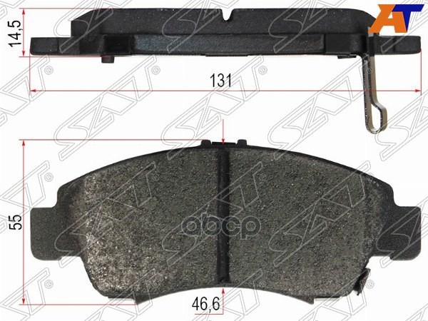 Колодки тормозные (Спереди) Honda Fit 01-07 / Capa 98-02 Sat арт. ST-45022-S04-G01