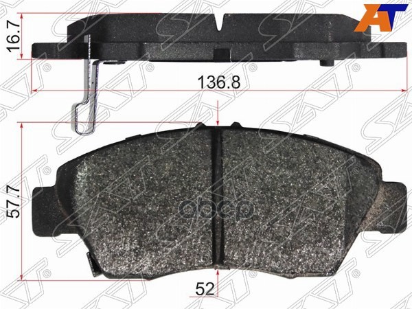 Колодки тормозные (Спереди) Honda Civic 91-06 / Civic Ferio 95-05 Sat арт. ST-45022-S04-V00