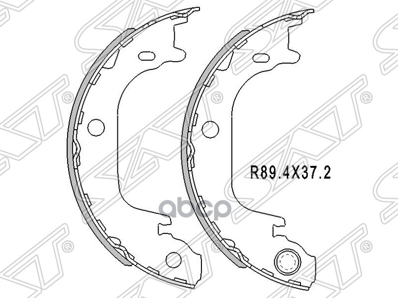 Колодки Тормозные Барабанные (Сзади/ Стояночный Тормоз) Toyota Prius Alpha 11-21 / Mirai 14- Sat арт. ST-46550-47010