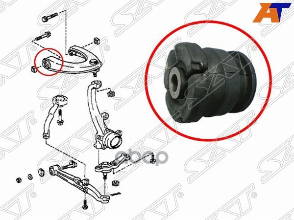 Сайлентблок рычага Toyota Crown 95-07 / Mark II 92-04 Sat арт. ST-48632-30100