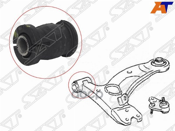 Сайлентблок рычага Chery Tiggo 4 17-19 / Tiggo T11 05-16 Sat арт. ST-48654-42030