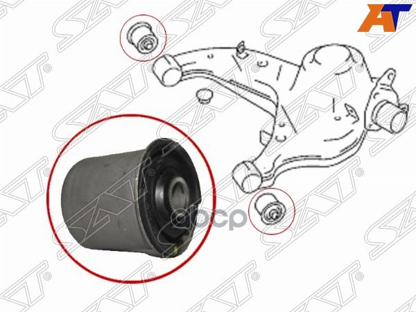 Сайлентблок рычага Toyota Crown 87-99 Sat арт. ST-48725-30050