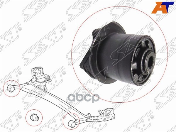 Сайлентблок балки Toyota Passo 04-16 / Vitz 99-05 Sat арт. ST-48725-52010