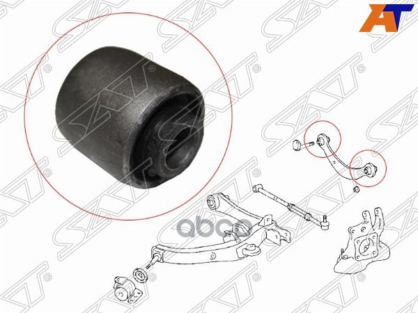 Сайлентблок рычага Toyota Allion (T240,T260) 01-21 / Avensis 03-18 Sat арт. ST-48770-21011B