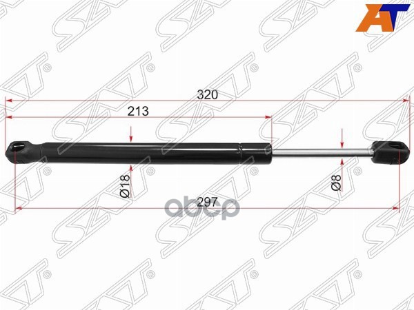 Амортизатор крышки багажника Audi A6 04-10 / RS6 08-10 (Справа=Слева) Sat арт. ST-4F5827552