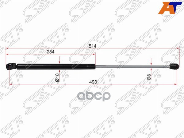 Амортизатор крышки багажника Audi A6 04-10 / A6 allroad quattro 06-12 (Справа=Слева) Sat арт. ST-4F9827552C