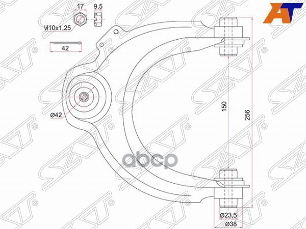 Рычаг передний верхний HONDA ACCORD 02-LH Sat арт. ST-51460-SDA-023