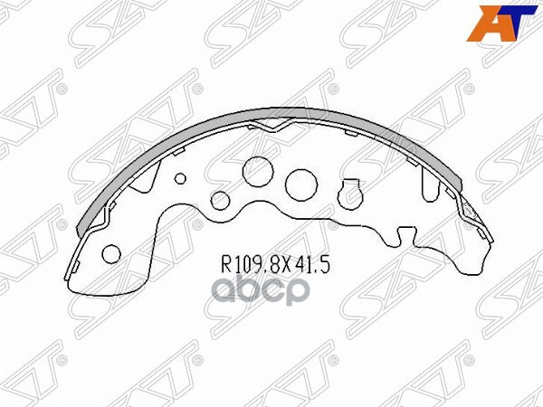 Колодки тормозные барабанные Suzuki Escudo 97-05 / Grand Vitara 97-05 Sat арт. ST-53200-65D11