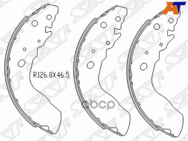 Колодки тормозные барабанные Suzuki Escudo 88-97 / Vitara 88-99 Sat арт. ST-53200-77810