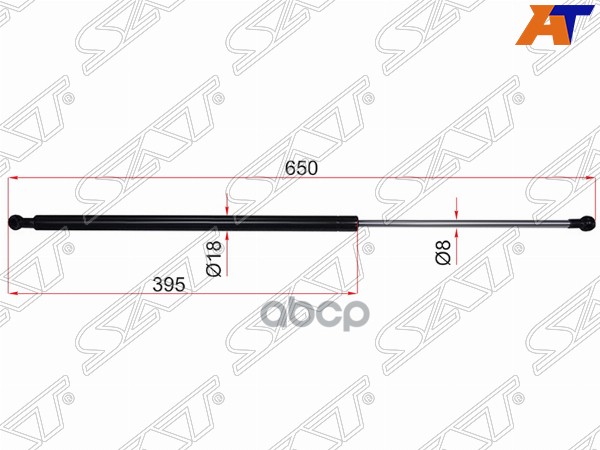 Амортизатор капота Toyota Land Cruiser (J200) 07-21 / Lexus LX 07-23 (Справа=Слева) Sat арт. ST-53440-69085