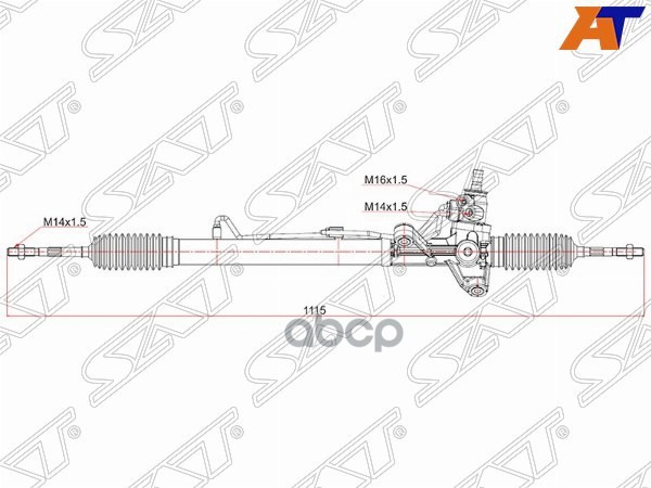 Рейка рулевая Honda CR-V 95-01 RHD Sat арт. ST-53601-S10-013