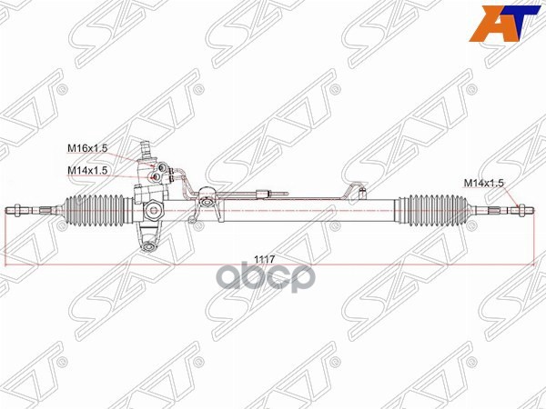 Рейка Рулевая Honda Cr-V Rd1 Lhd Sat арт. ST-53601-S10-A01