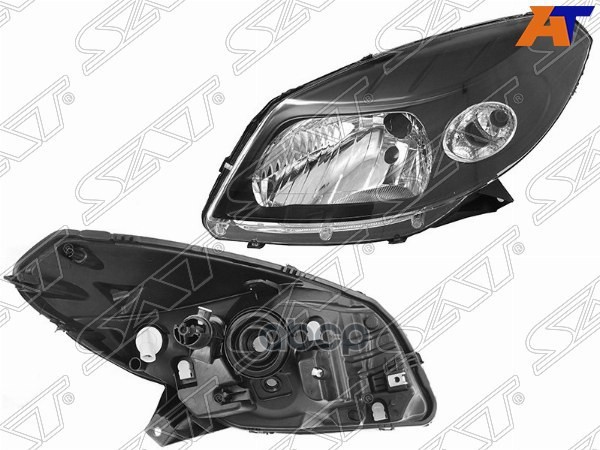 Фара Renault Sandero Stepway 10-14 (Слева/ Галоген/ Ручная регулировка) Sat арт. ST-551-1170L