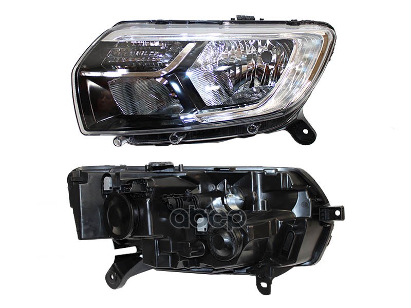 Фара Renault Logan 18-22 / Sandero 18-22 (Справа/ Галоген/ ДХО/ Ручная регулировка) Sat арт. ST-551-11R8R