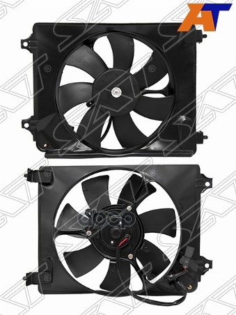 Диффузор радиатора кондиционера  в сборе HONDA CIVIC 06- Sat арт. ST-59-0012