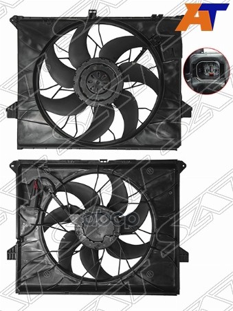 Диффузор радиатора Mercedes-Benz M-Class 05-11 / R-Class 05-13 Sat арт. ST-59-0017