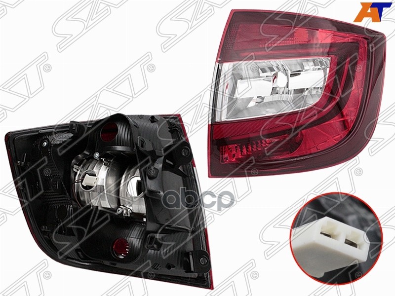 Фонарь задний Skoda Rapid 17-20 (Справа/ LED) Sat арт. ST-665-1927R-LD