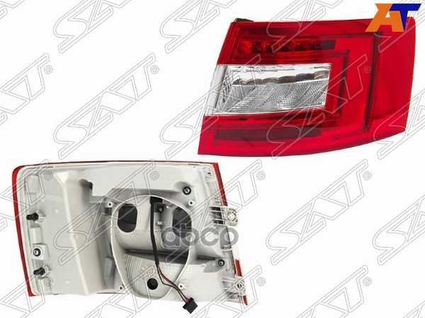 Фонарь задний Skoda Octavia 12-17 (Справа/ Диоды/ 4D SED) Sat арт. ST-665-1929R