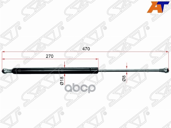 Амортизатор крышки багажника Toyota Avensis (T220) 97-03 / Opa 00-05 (Справа=Слева) Sat арт. ST-68950-05050