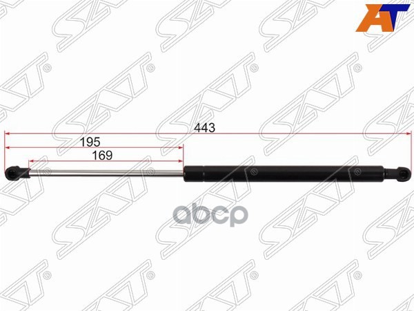 Амортизатор крышки багажника Toyota Vitz 05-10 / Yaris 05-13 (Справа=Слева) Sat арт. ST-68950-0D022