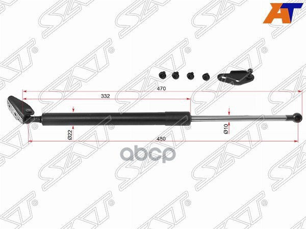 Амортизатор крышки багажника Toyota Caldina (T210) 97-02 (Справа) Sat арт. ST-68950-80059