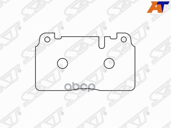 Колодки тормозные (Спереди) Audi A6 10-18 / A7 10-18 Sat арт. ST-8R0698151AB