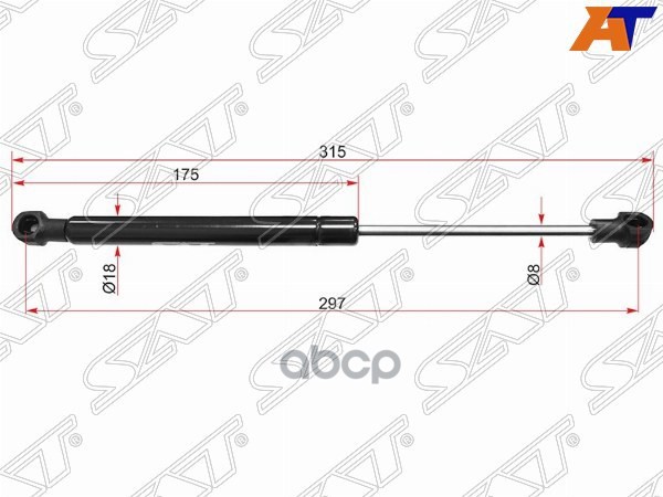 Амортизатор Крышки Багажника Mercedes-Benz S-Class 05-13 (Справа=Слева) Sat арт. ST-A2217500236