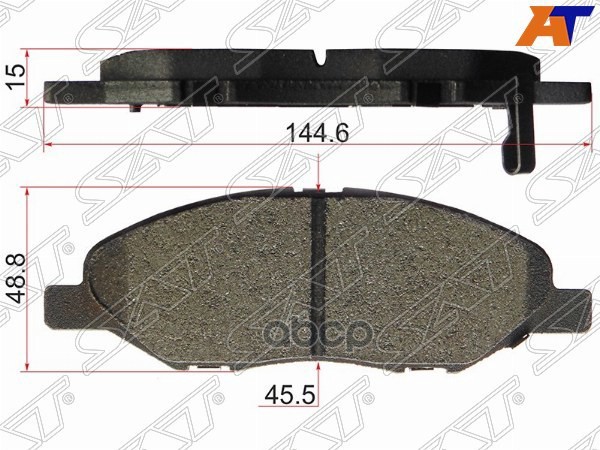 Колодки тормозные (Спереди) LADA Largus 12- / Nissan AD 06- Sat арт. ST-AY040-NS120