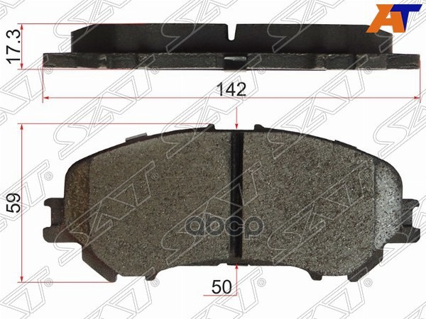 Колодки тормозные (Спереди) Nissan Qashqai 13-22 / X-Trail 13-22 Sat арт. ST-D1060-4BA0A