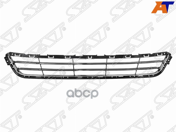 Решетка в бампер Ford Mondeo 14-19 (с хром молдингом) Sat арт. ST-FD31-000G-A0