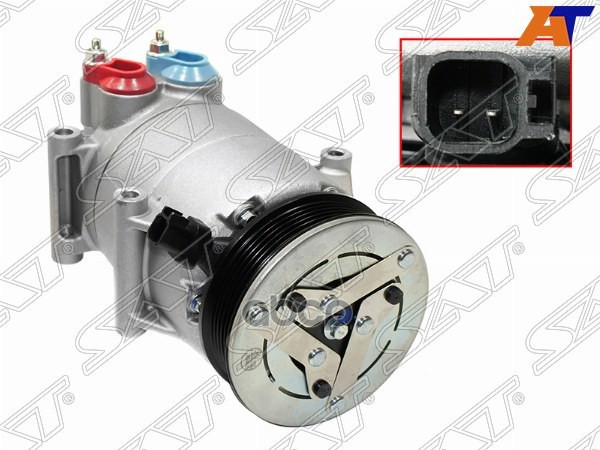 Компрессор кондиционера Ford Focus 14-19 / Mondeo 07-15 Sat арт. ST-FD50-396-0