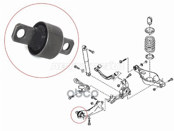 Сайлентблок рычага Mazda 6 07-12 / Atenza 07-12 Sat арт. ST-GS1D-28-250C-BU